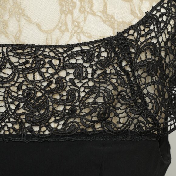 Le Chateau Lace Black Pencil Dress, Size 8 -10 - Picture 4 of 10